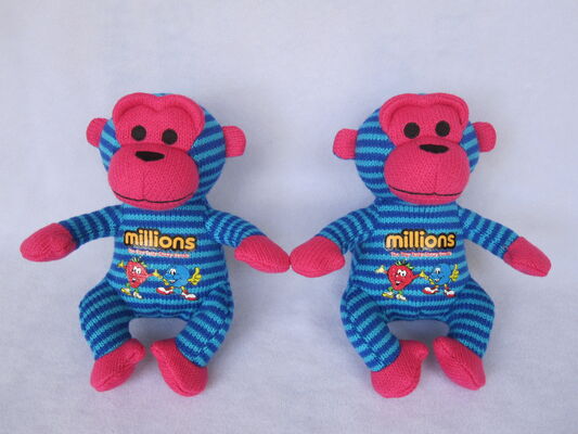 9inch Lovely Knitted Monkey Stuffed Animal Plush Toy For Promotion Gifts