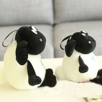 Cartoon Shaun Sheep Animal Soft Plush Toys Hot Stuffed Black White