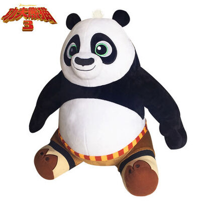 New Kungfu Panda 3 Sitting Pose Panda Po Cartoon Stuffed Plush Toys