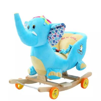 Lovely Animal Plush Baby Rocking Chair Collection For Baby Ride on Playing