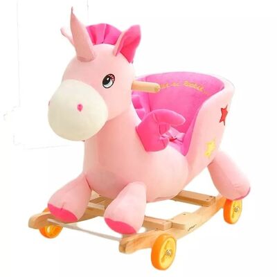 Lovely Animal Plush Baby Rocking Chair Collection For Baby Ride on Playing