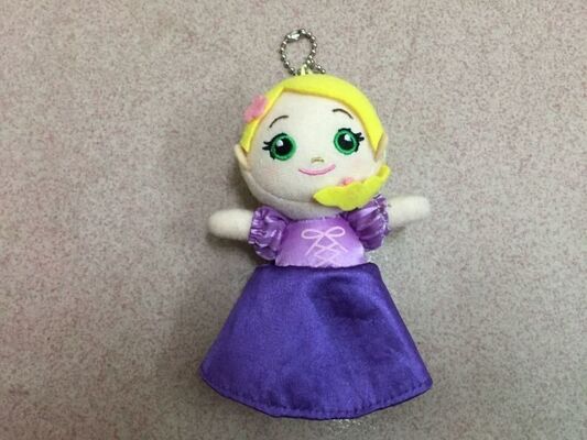 4 inch Lovely Frozen Plush Keychain Stuffed Toys Red Blue Yellow