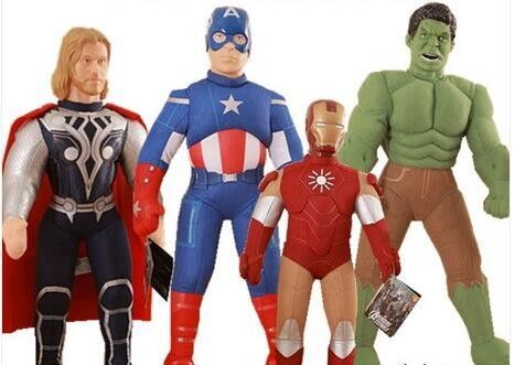 EN71 Cartoon Plush Toys Batman Steel Superman Justice League Avengers
