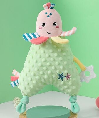 Baby comfort blanket with Plush Stuffed soft toy 40*26cm