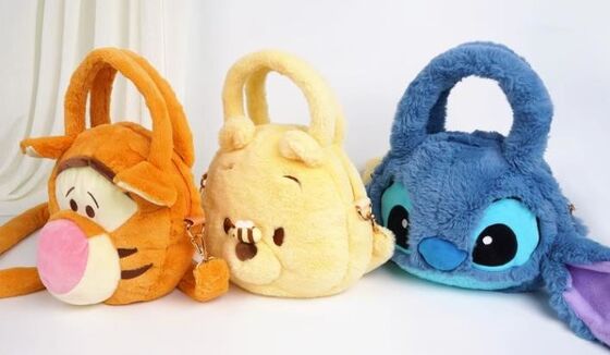 กระเป๋าสะพายข้าง Disney สำหรับผู้หญิง กระเป๋าถือ กระเป๋าสะพายข้าง กระเป๋าพลัฌ