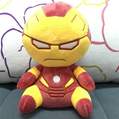 20cm Cute Cartoon Plush Toys Marvel The Avengers Group Stuffed Action Figure