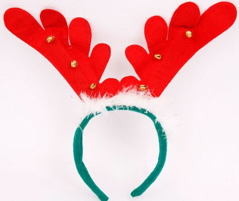 Lovely Christmas Plush Hairband Headband Hairpin For Playing