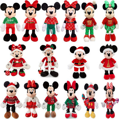 Disney Christmas Minnie Mouse and Mickey mouse Soft Plush Toys