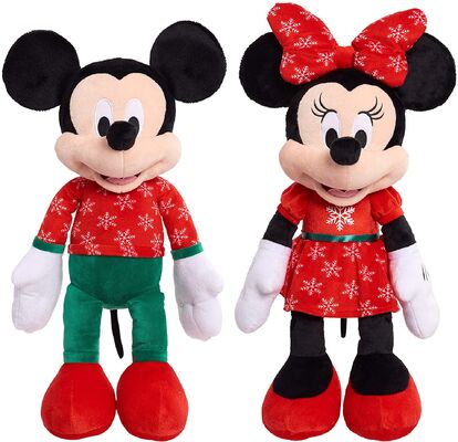 Disney Christmas Minnie Mouse and Mickey mouse Soft Plush Toys