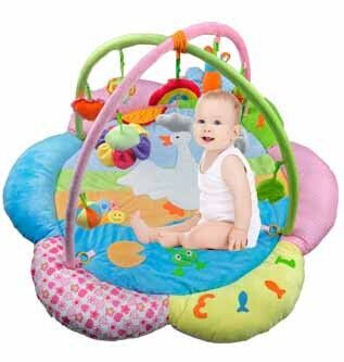 Custom Made Lovely Flower Baby Play Gyms Playmat And Gym For Babies