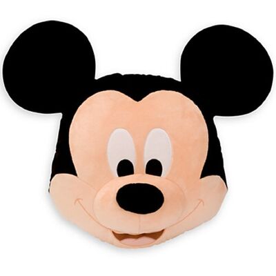 Black And Pink Big Disney Minnie Mouse Head Cushions Pillows For Bedding