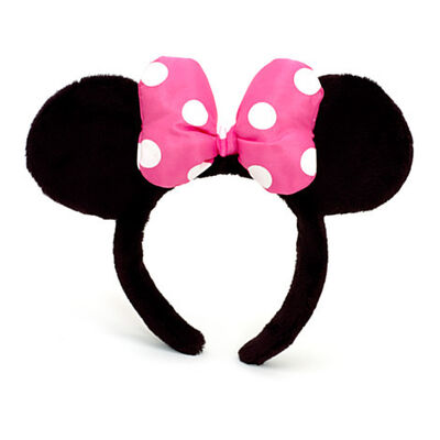 Disney Headband Hat - Plush Minnie Mouse Ears Costume Accessory With Bow For Party