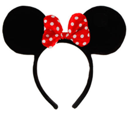 Disney Headband Hat - Plush Minnie Mouse Ears Costume Accessory With Bow For Party