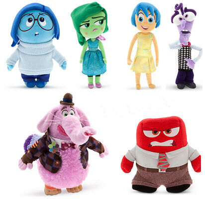 9inch Inside Out Disney Cartoon Stuffed Plush Toys Embroidery Anger