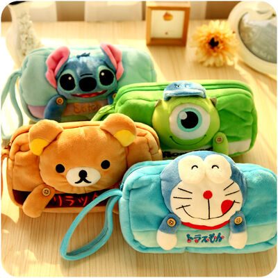 Frozen Olaf Cartoon Plush Pencil Pouch , Animal Zipper Pencil Pouch