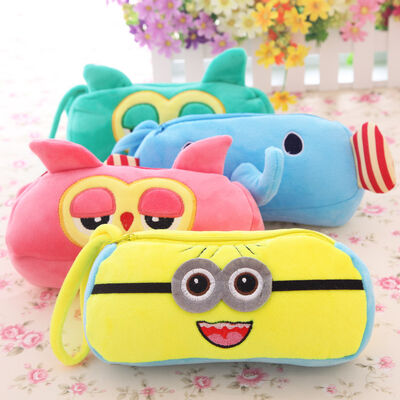 Personalized Cartoon Plush Disney Owl Pencil Case with Zipper
