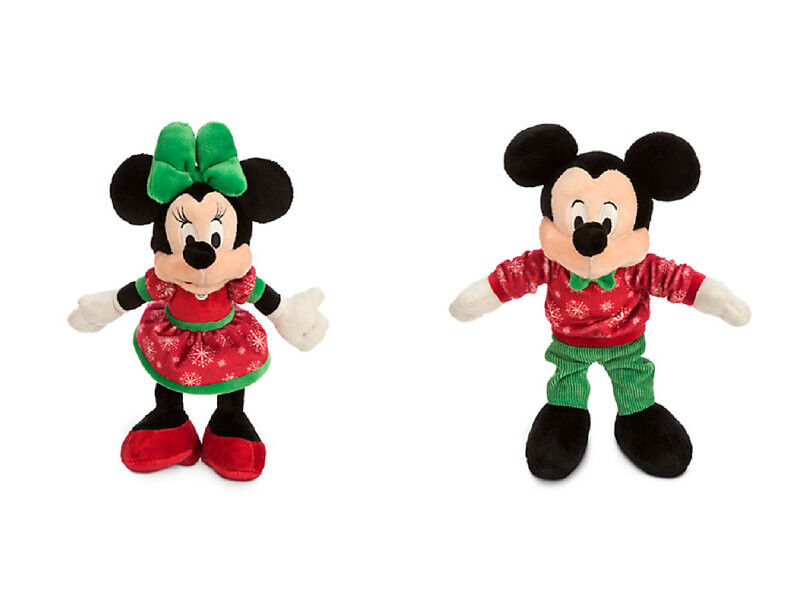 Disney Christmas Mickey Mouse and Minnie Mouse Red and Green
